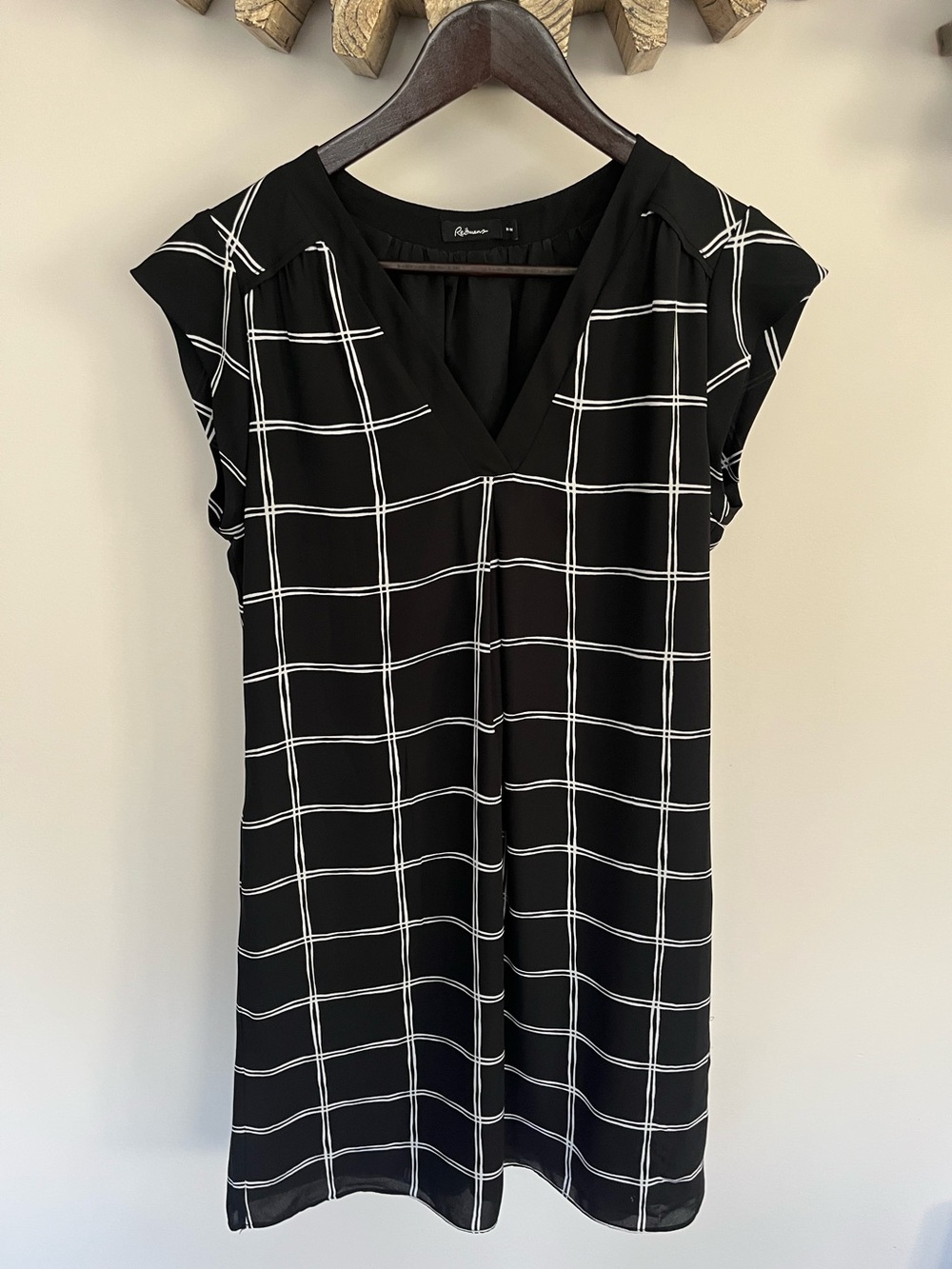Reitmans Windowpane Plaid Shift Dress